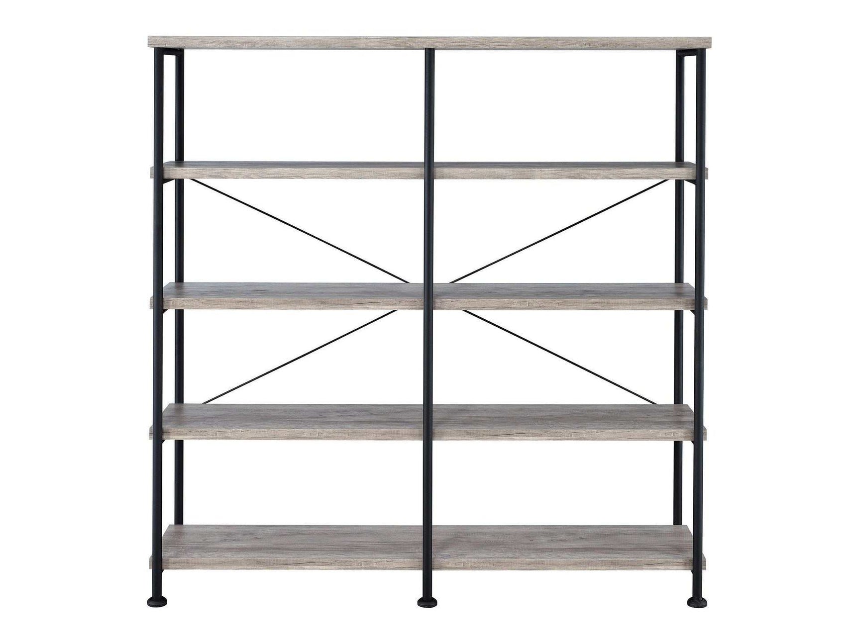 Analiese Grey Driftwood 4Shelf Open Bookcase - Ornate Home