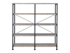 Analiese Grey Driftwood 4Shelf Open Bookcase - Ornate Home