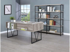 Analiese Grey Driftwood 4Shelf Open Bookcase - Ornate Home