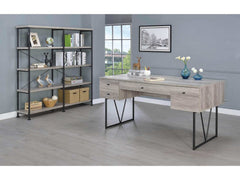 Analiese Grey Driftwood 4Shelf Open Bookcase - Ornate Home