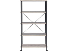 Analiese Grey Driftwood Bookcase - Ornate Home