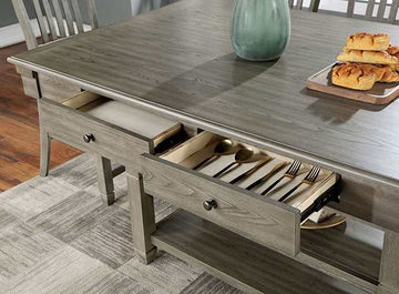 Anaya Gray Counter Height Table - Ornate Home