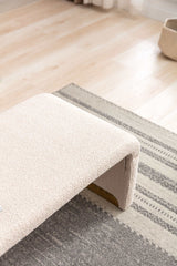 Angel Multi-Functional Beige Bench With Gold Metal Legs - Ornate Home