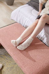 Angel Multi-Functional Pink Bench With Gold Metal Legs - Ornate Home