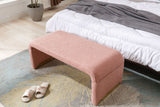 Angel Multi-Functional Pink Bench With Gold Metal Legs - Ornate Home