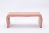 Angel Multi-Functional Pink Bench With Gold Metal Legs - Ornate Home