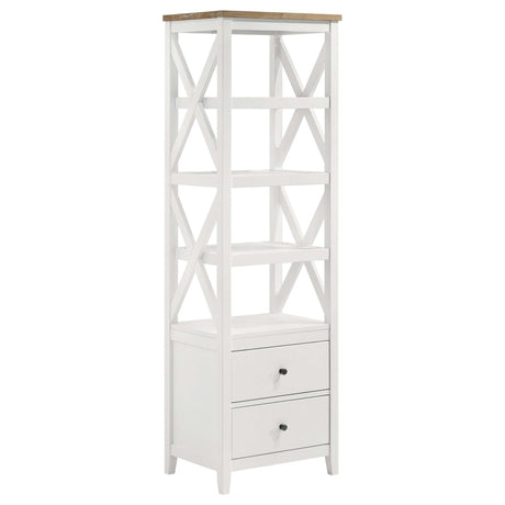 Angela Brown / White 3 Pc Entertainment Center - Ornate Home