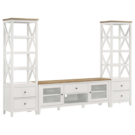 Angela Brown / White 67" Tv Stand - Ornate Home