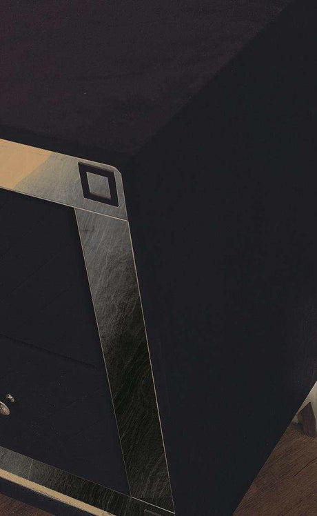 Angelina Black Queen Bedroom Set / 5pc - Ornate Home