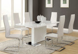 Anges Glossy White Dining Table - Ornate Home