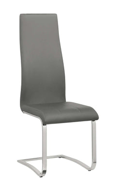 Anges Grey & Chrome Dining Chairs (Set of 4) - Ornate Home