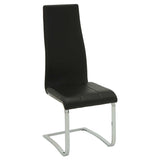 Anges White High Gloss / Black 5 Pc Dining Set - Ornate Home