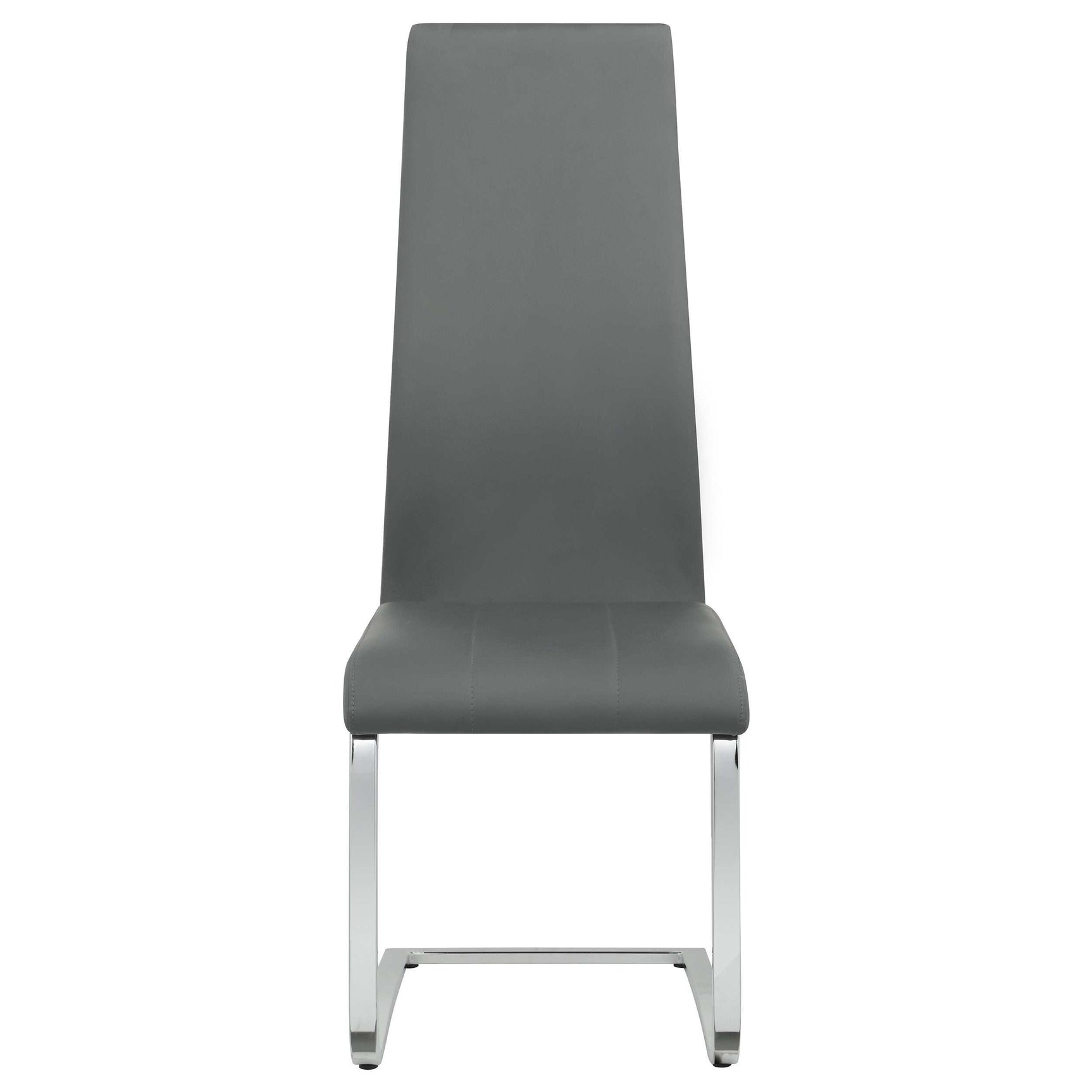 Anges White High Gloss / Grey 5 Pc Dining Set - Ornate Home