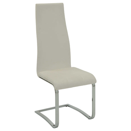 Anges White High Gloss / White 5 Pc Dining Set - Ornate Home