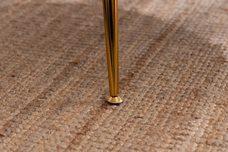 Annadel Teddy Velvet Pink Accent Chair w/ Gold Legs - Ornate Home