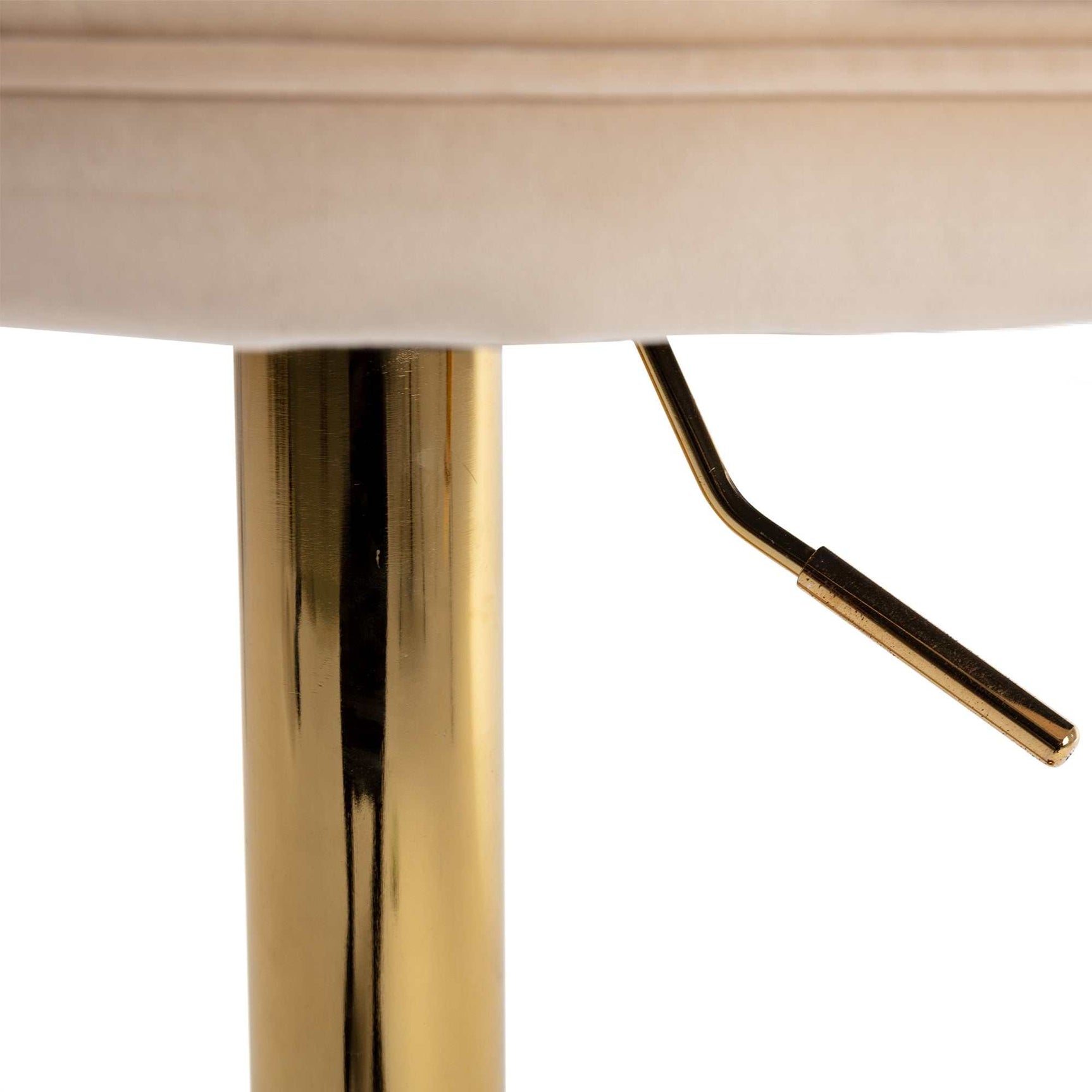 Ano Bar Stools With Back and Footrest Counter Height Dining Chairs-Velvet Beige-2PCS/SET - Ornate Home