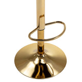 Ano Bar Stools With Back and Footrest Counter Height Dining Chairs-Velvet Beige-2PCS/SET - Ornate Home