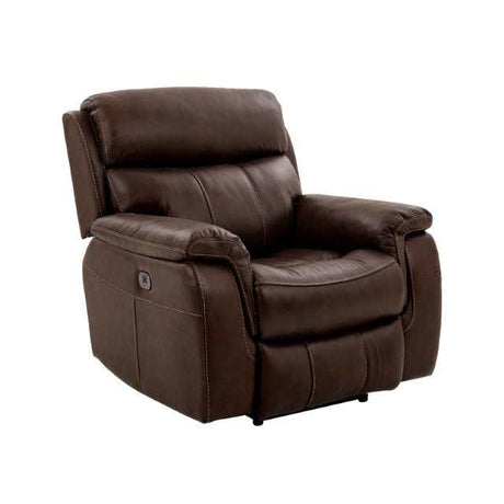 Antenor Brown Top Grain Leather Match Power Recliner - Ornate Home