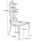 Antoine Cream & Chrome 7pc Dining Room Set - Ornate Home