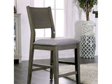 Anton Gray/Light Gray Counter Height Chair (Set of 2) - Ornate Home