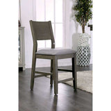 Anton Gray/Light Gray Counter Height Chair (Set of 2) - Ornate Home