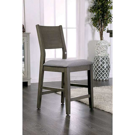 Anton Gray/Light Gray Counter Height Chair (Set of 2) - Ornate Home
