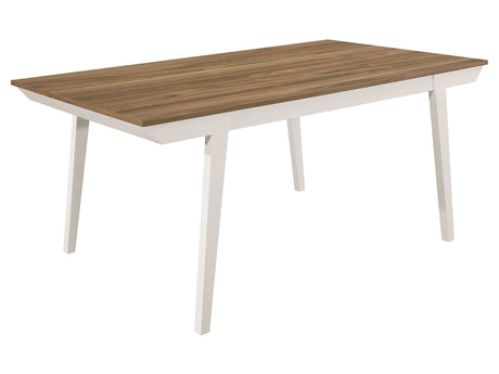 Anwar Natural Acacia / White Dining Table - Ornate Home