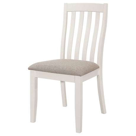 Anwar Off White / Light Brown Side Chair (Set of 2) - Ornate Home