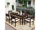 Anza Acacia Wood Outdoor Dining Sets - Ornate Home