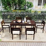 Anza Acacia Wood Outdoor Dining Sets - Ornate Home
