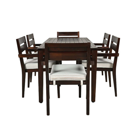 Anza Acacia Wood Outdoor Dining Sets - Ornate Home