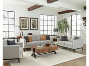 Apperson Light Grey 3 Pc Sofa Set - Ornate Home