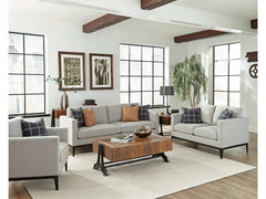 Apperson Light Grey 3 Pc Sofa Set - Ornate Home
