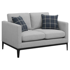 Apperson Light Grey 3 Pc Sofa Set - Ornate Home