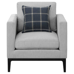 Apperson Light Grey 3 Pc Sofa Set - Ornate Home