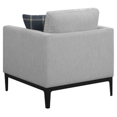 Apperson Light Grey 3 Pc Sofa Set - Ornate Home