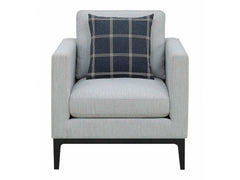 Apperson Light Grey Chair - Ornate Home