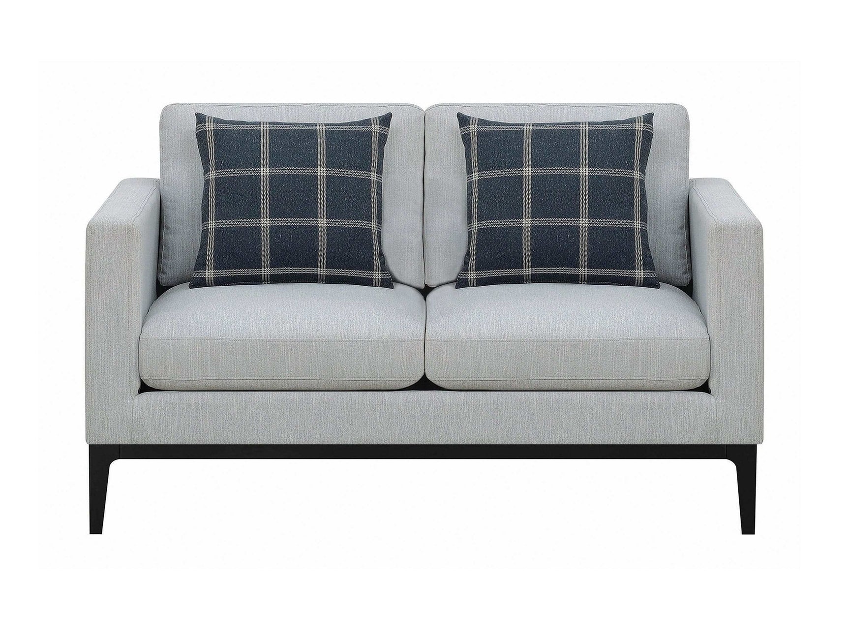 Apperson Light Grey Stationary Loveseat - Ornate Home