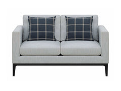 Apperson Light Grey Stationary Loveseat - Ornate Home