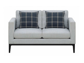 Apperson Light Grey Stationary Loveseat - Ornate Home