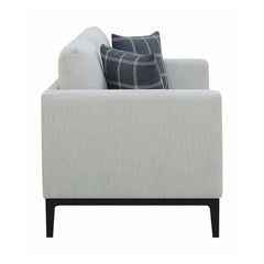 Apperson Light Grey Stationary Loveseat - Ornate Home