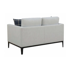 Apperson Light Grey Stationary Loveseat - Ornate Home