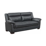Arabella Grey Faux Leather Sofa - Ornate Home