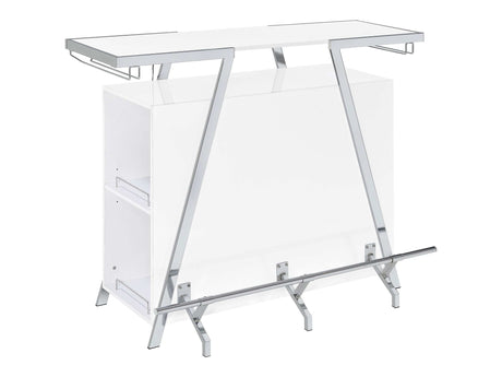 Araceli White Home Bar - Ornate Home