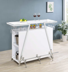 Araceli White Home Bar - Ornate Home