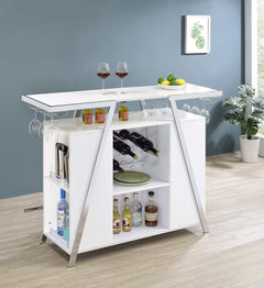 Araceli White Home Bar - Ornate Home