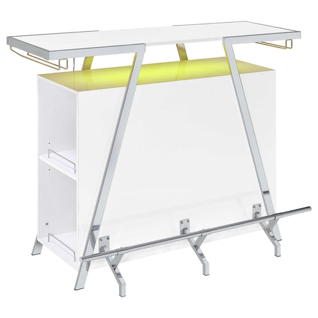 Araceli White Home Bar - Ornate Home