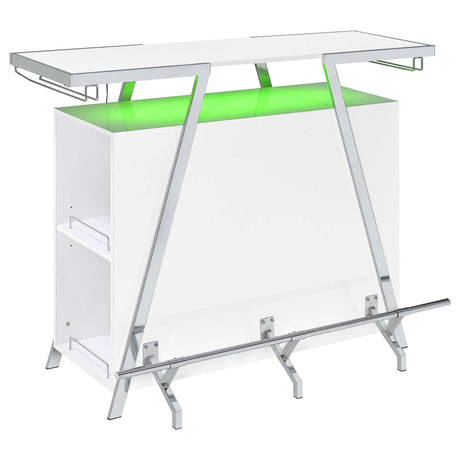 Araceli White Home Bar - Ornate Home