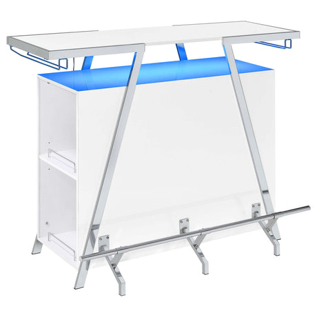 Araceli White Home Bar - Ornate Home