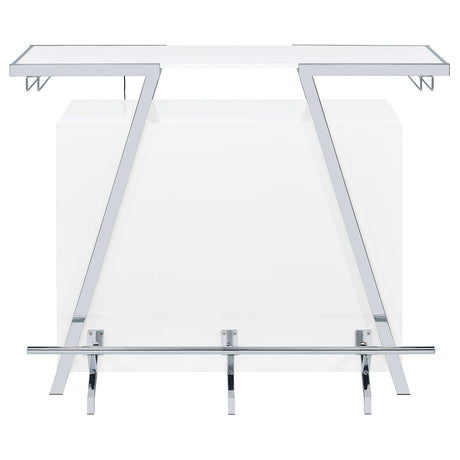 Araceli White Home Bar - Ornate Home